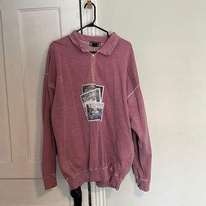 R.W GARMENT CO. QUARTER ZIP MUSKOKA SWEATER GOOD CONDITION XL